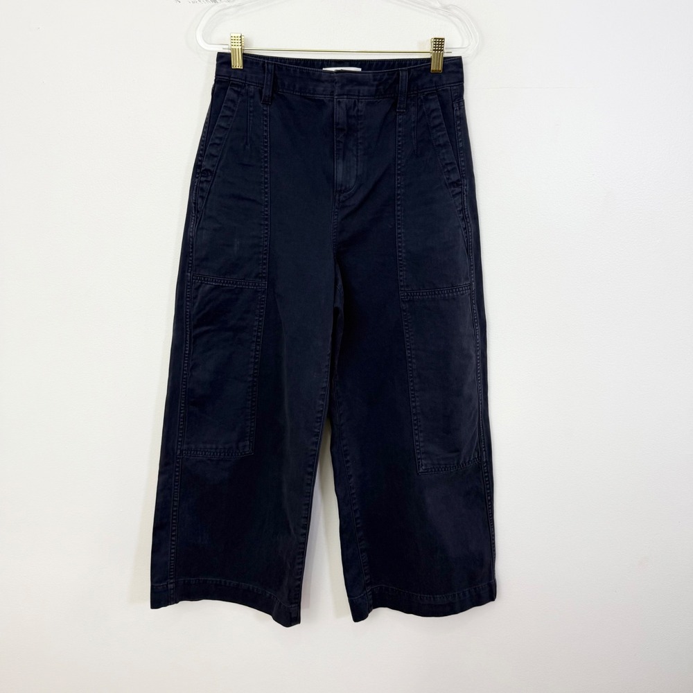 Banana Republic High Rise Wide Leg Utility Crop Pants Size 2